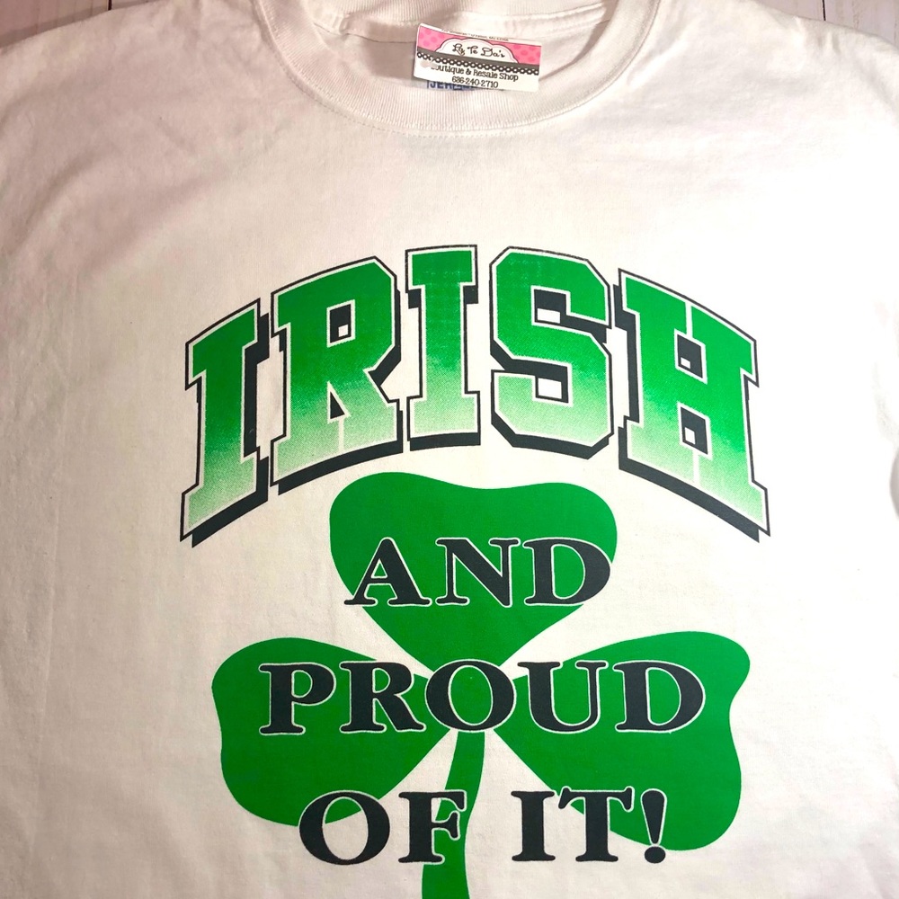 Irish and Proud of it Adult Large T shirt NWT